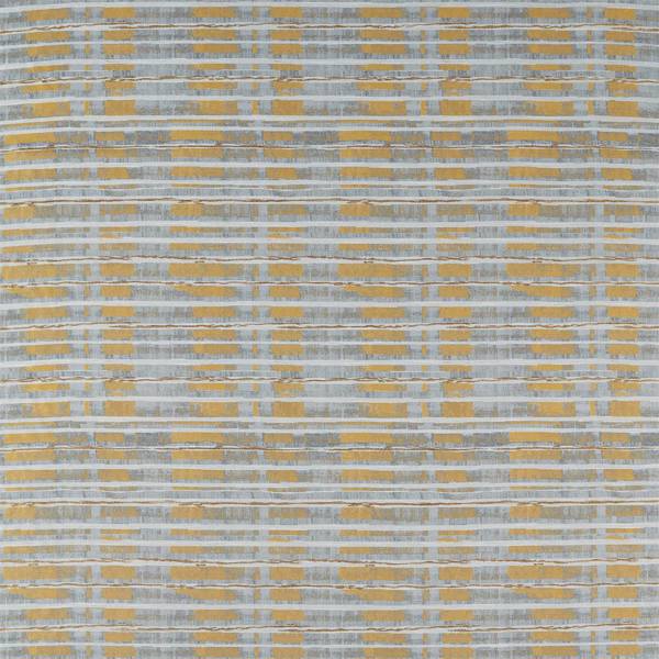 Malwa Gold/Slate Fabric by Harlequin