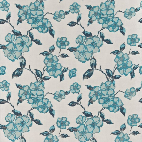 Angelique Turquoise Fabric | Harlequin by Sanderson Design