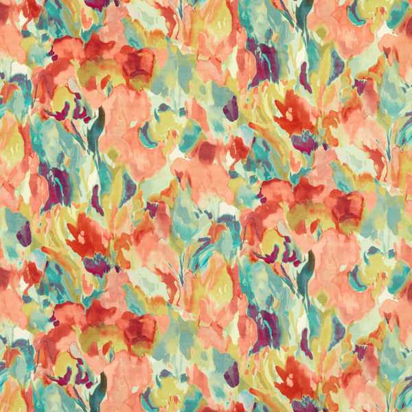 Foresta Velvet Rosewood/Azul/Huckleberry Fabric by Harlequin