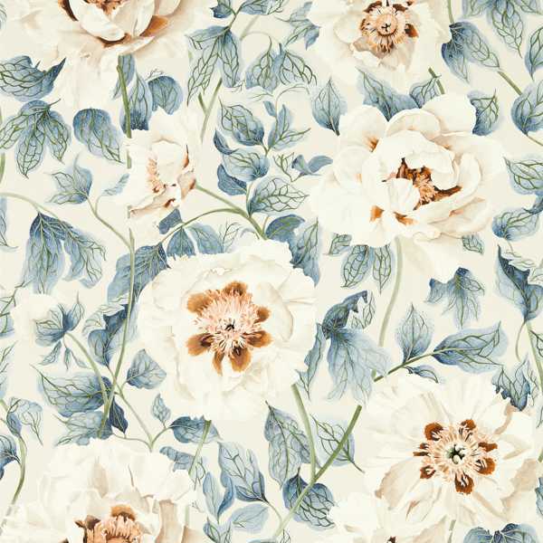 Florent Sailcloth/Celestial/Clay Wallpaper by Harlequin