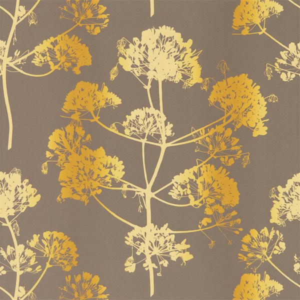 Angeliki Mimosa / Antique Gold Wallpaper by Harlequin