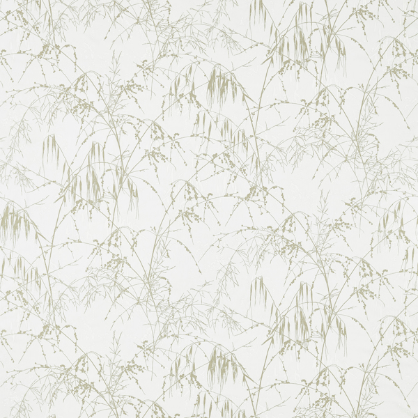 Meadow Grass Gilver/Grossamer Fabric by Harlequin