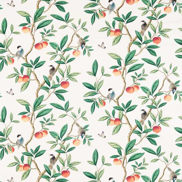 Ella Fig Blossom/Fig Leaf/ Nectarine Fabric by Harlequin
