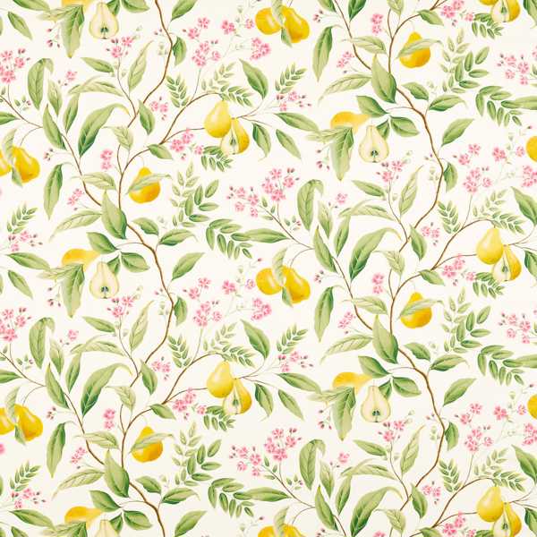 Marie Fig leaf/Honey/Blossom Fabric by Harlequin