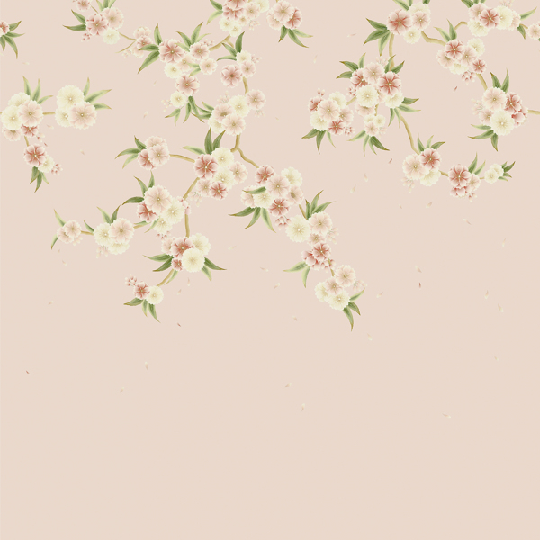 Rosa Blush Pearl/Peony/Meadow Wallpaper by Harlequin