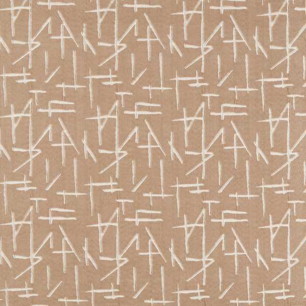 Dolmens Velvet Sandstone Fabric by Harlequin