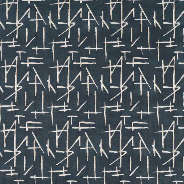 Dolmens Velvet Midnight Fabric by Harlequin