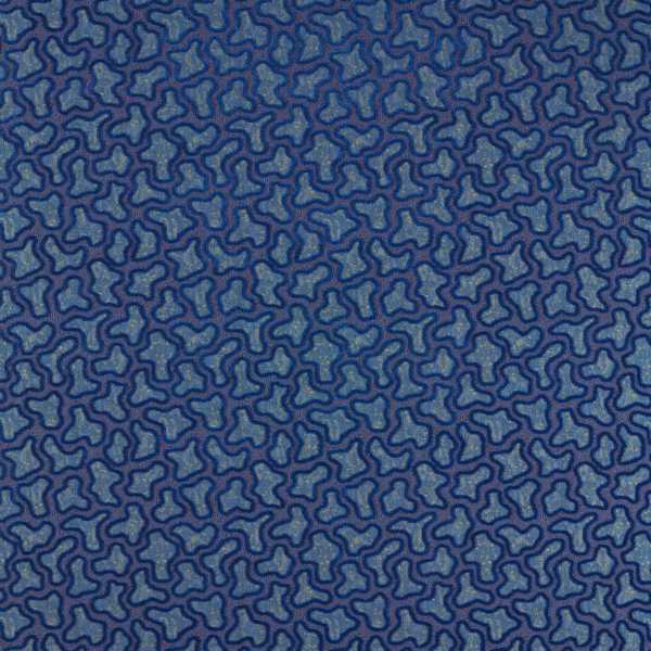 Molten Lapis/Cinnabar Fabric by Harlequin