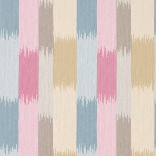 Utto Fuchsia / Ochre / Denim Wallpaper by Harlequin