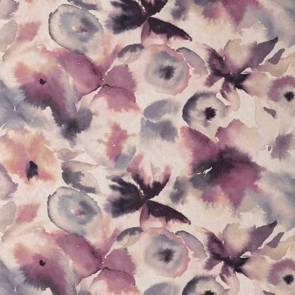 Flores Damson/Viola/Blush Fabric by Harlequin