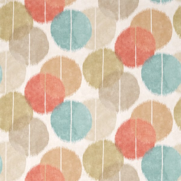 Circulo Zest/Azure/Rust Fabric by Harlequin