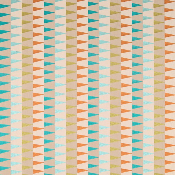 Azul Emerald / Tangerine / Lime Fabric by Harlequin