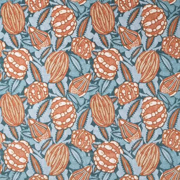 Zenith Terracotta/Azul Fabric by Harlequin