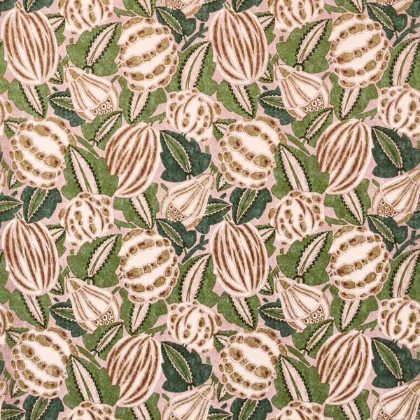 Zenith Blush/Forest Fabric by Harlequin