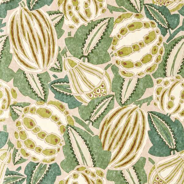 Zenith Blush/Forest Wallpaper by Harlequin