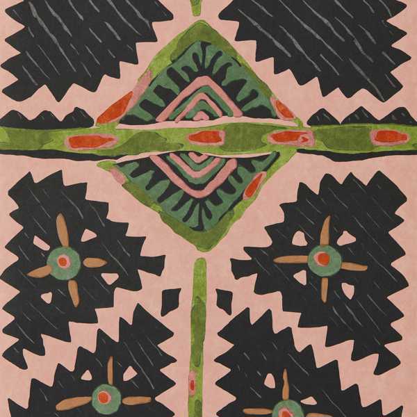 Brocha Blush/Charcoal Wallpaper by Harlequin