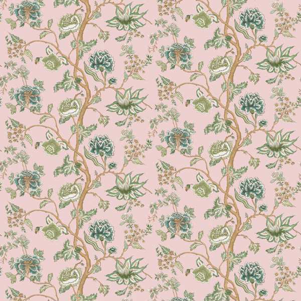 Indienne Blush/Forest Wallpaper by Harlequin