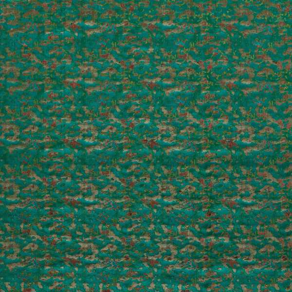 Derain Emerald/Paprika Fabric by Harlequin