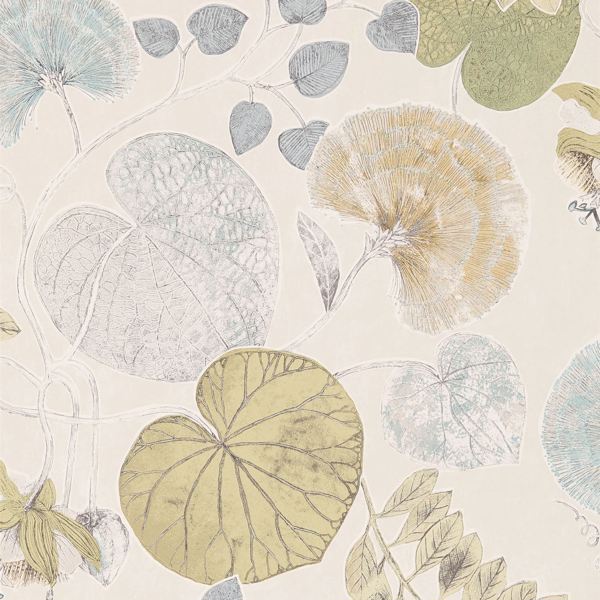 Dardanella Ink/Chartreuse Wallpaper by Harlequin