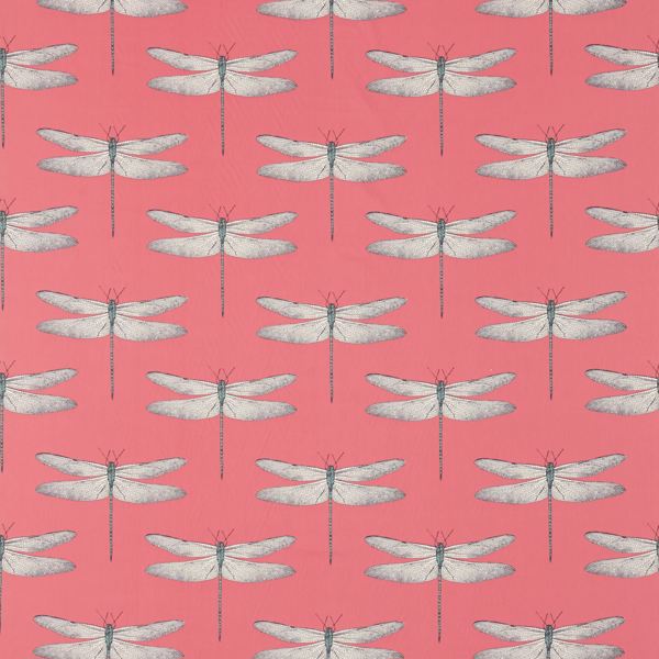 Demoiselle Coral/Mint Fabric by Harlequin
