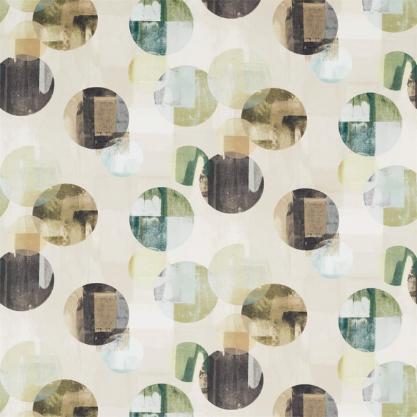 Rondure Emerald / Linden / Topaz Fabric by Harlequin