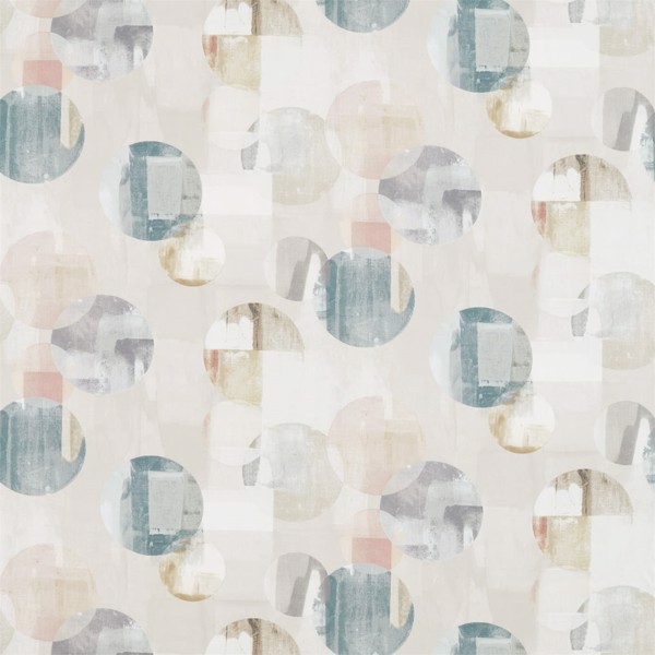 Rondure Seaglass / Blush / Taupe Fabric by Harlequin