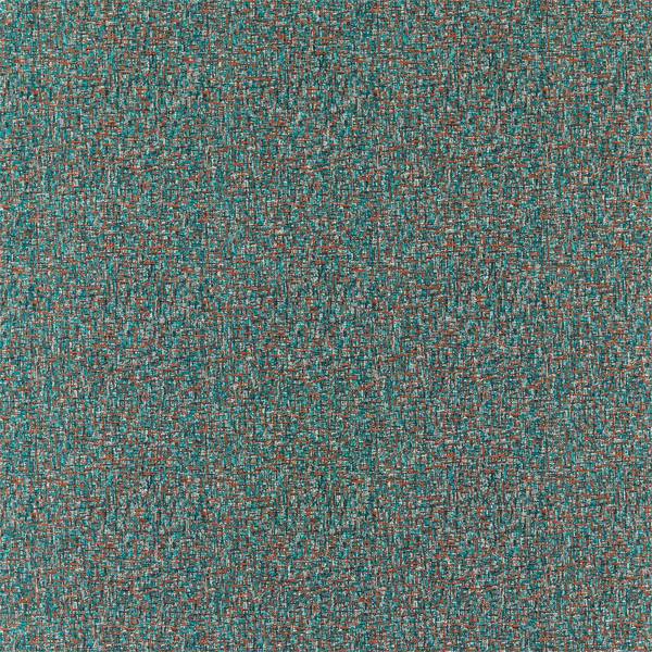 Nickel Teal/Rust Fabric by Harlequin