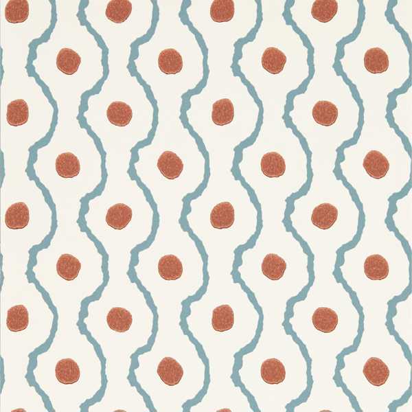 Connor Pacific/Terracotta Wallpaper by Harlequin