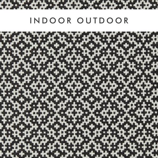 Liora Black Earth/Chalk Fabric by Harlequin