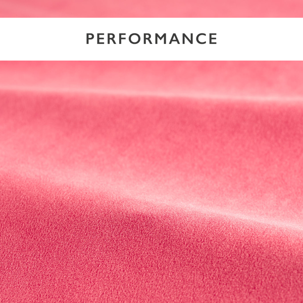 Performance Velvet Coral Fabric by Harlequin