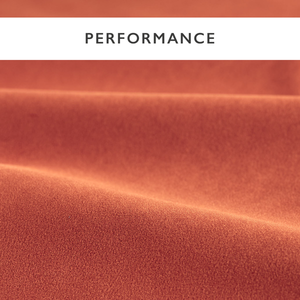 Performance Velvet Rust Fabric by Harlequin