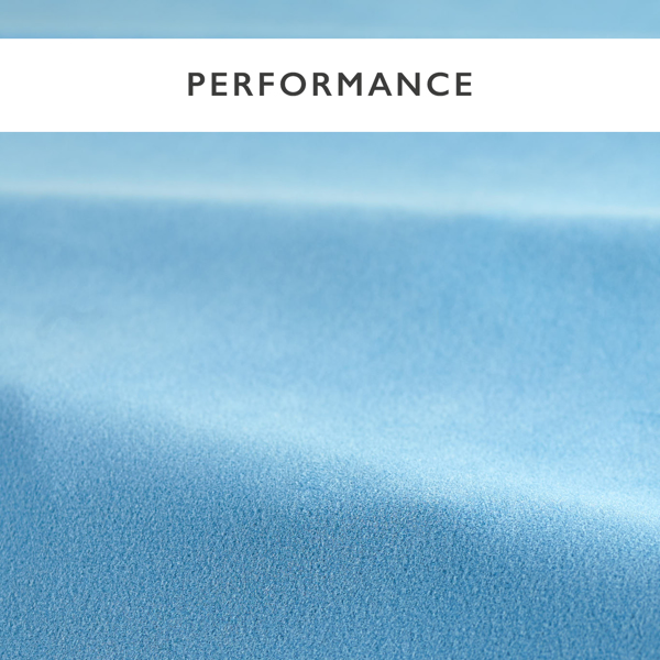 Performance Velvet Sky Fabric by Harlequin