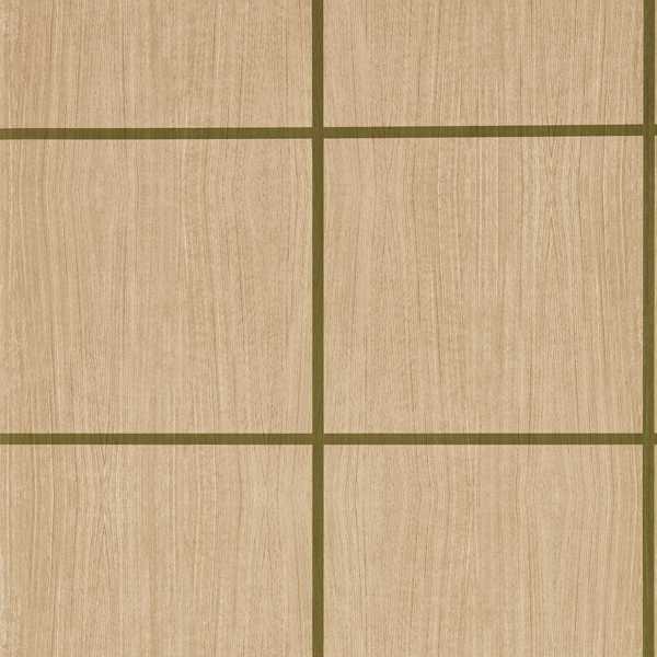 Wood Blocks Pine/Forest Gloss Wallpaper by Harlequin