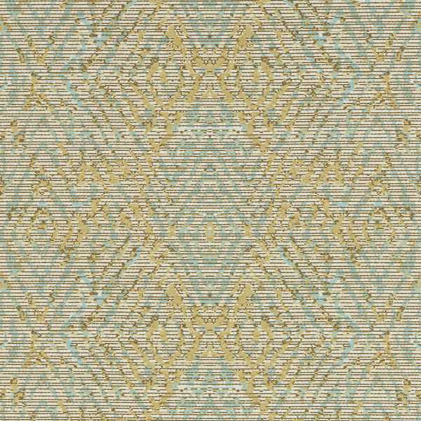 Hansha Buttermilk/Sky Wallpaper by Harlequin