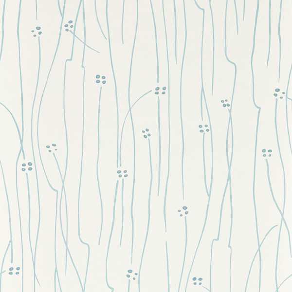 Eizou Sky/ Indigo/ Chalk Wallpaper by Harlequin