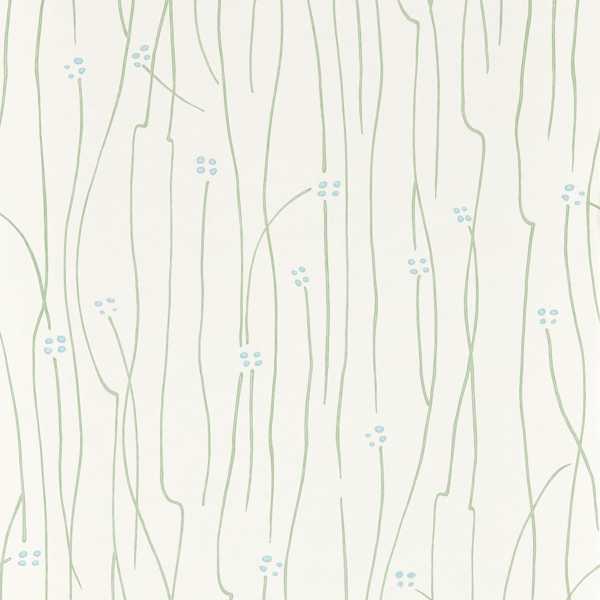 Eizou Avocado/Sky/Chalk Wallpaper by Harlequin