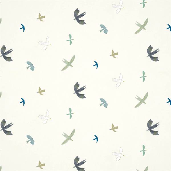 Skies Above Duck Egg/Linen Wallpaper by Harlequin