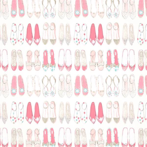 World At Your Feet Pebble/Blossom/Sky Wallpaper by Harlequin
