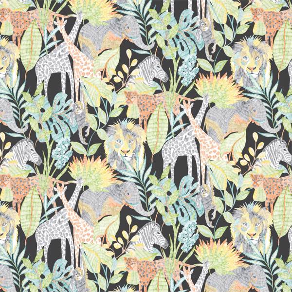 Into The Wild Midnight Jungle Wallpaper by Harlequin