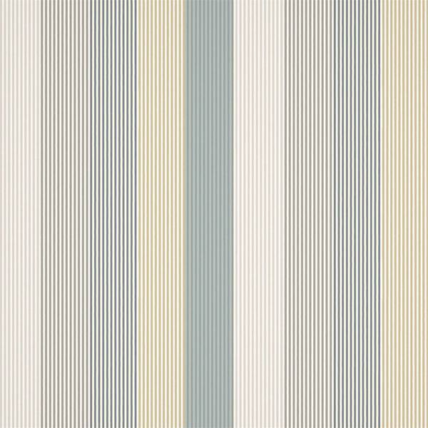 Funfair Stripe Calico/Cloud/Pebble/Duckegg Fabric by Harlequin