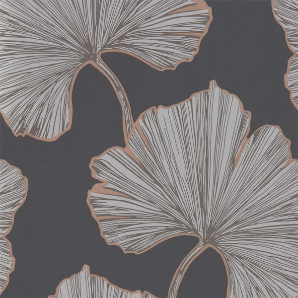 Azurea Ebony/Rose Gold Wallpaper by Harlequin