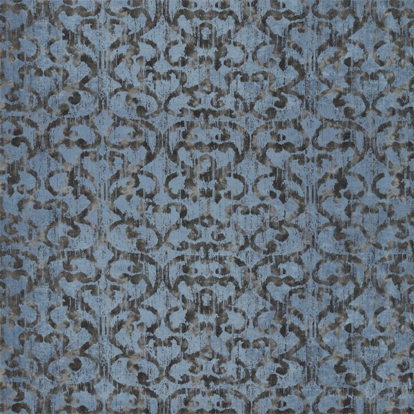 Baroc Sapphire/Steel Fabric by Harlequin