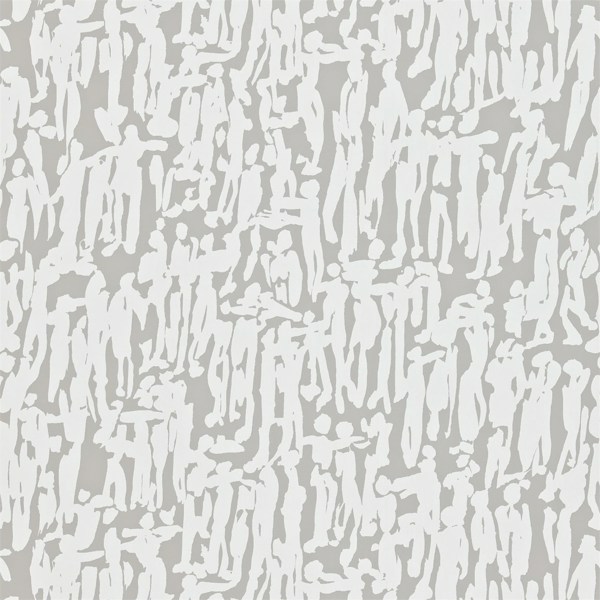 People Pewter/Chalk Wallpaper by Harlequin