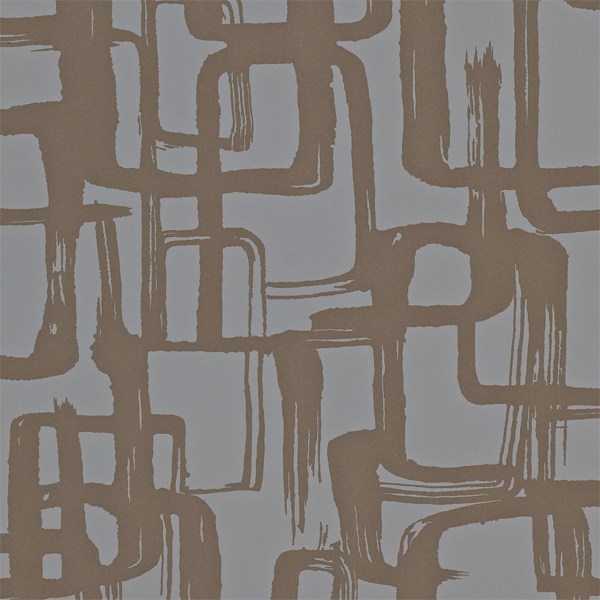 Asuka Bronze/Graphite Wallpaper by Harlequin