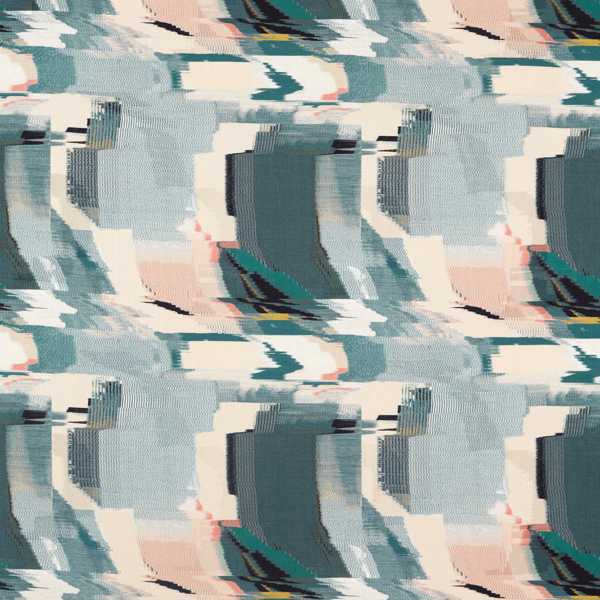 Perspective Emerald/Peony Fabric by Harlequin