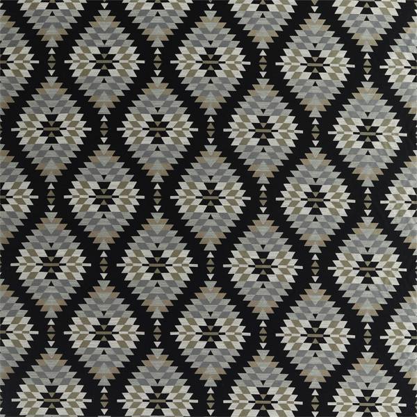 Elwana Onyx/Jute/Stone Fabric by Harlequin