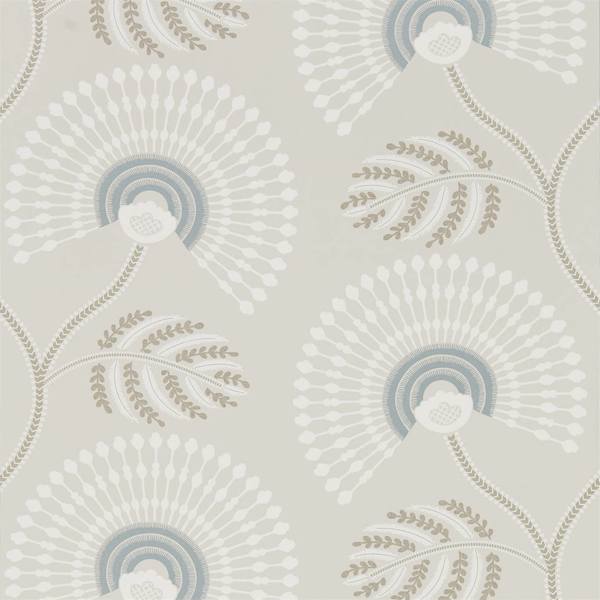 Louella Seaglass/Pearl Wallpaper by Harlequin