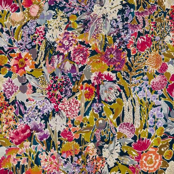 Sanguine Pomegranate/Clemantine/Peony/Blueberry Wallpaper by Harlequin