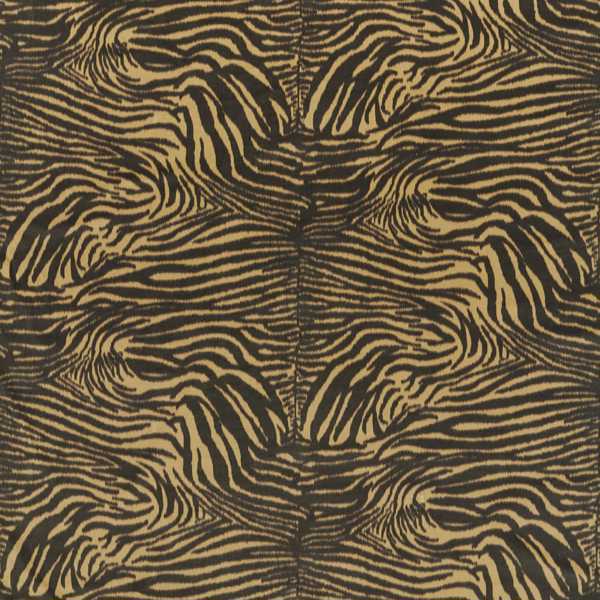 Equidae Black Earth/Brass  Fabric by Harlequin