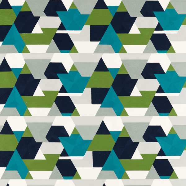 Popova Amazonia/Sea Glass/Forest/Japanese Ink Fabric by Harlequin